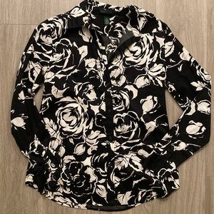 Black & White Ralph Lauren Button Down